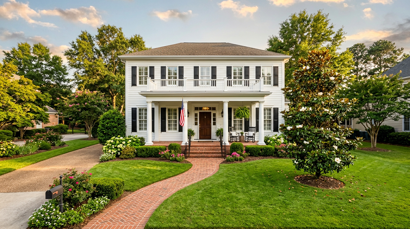 Exterior painting - beautiful painted home