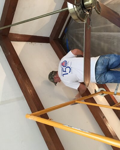 Boomer Brown at work